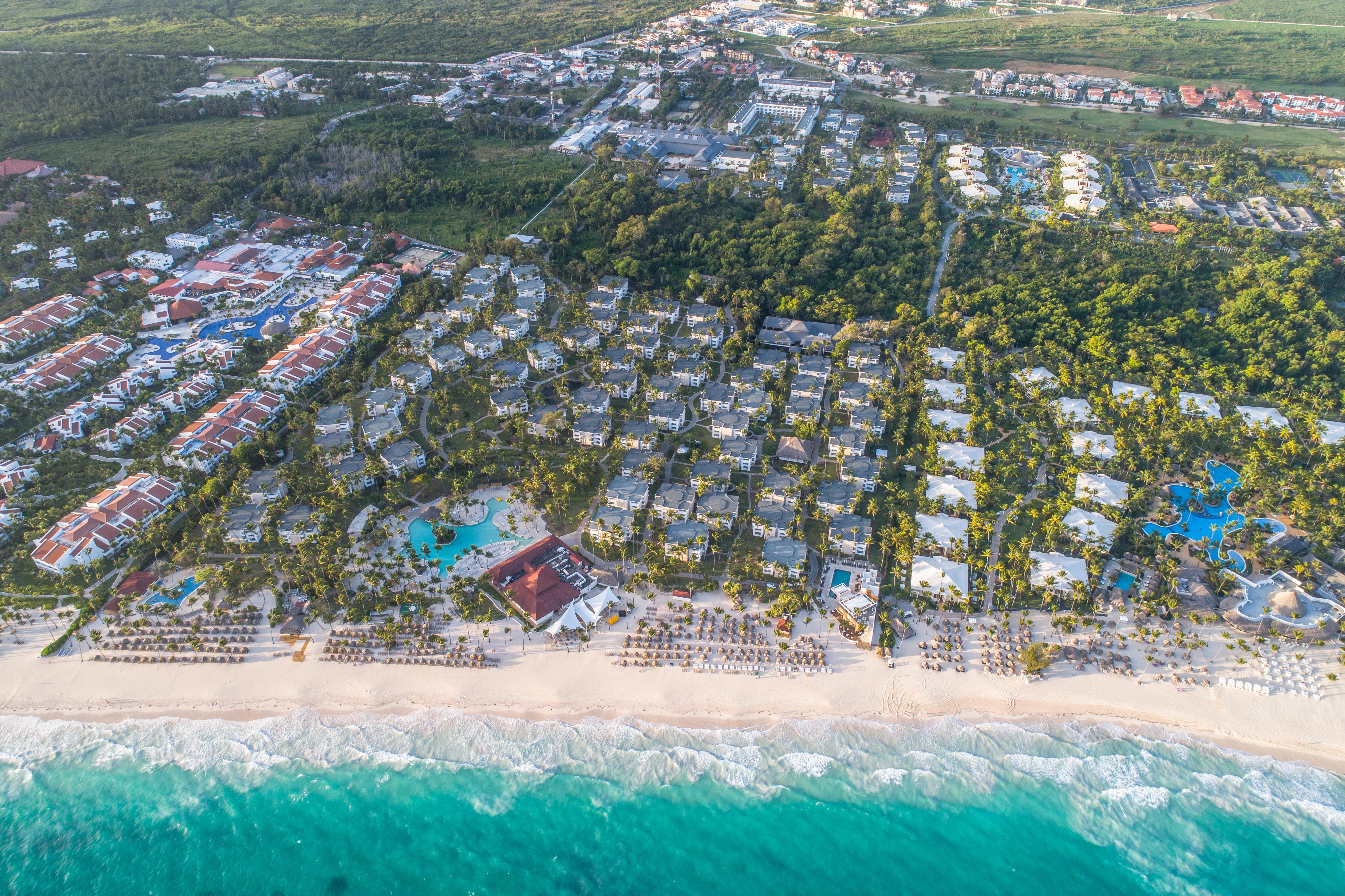 Grand Bavaro Princess (Adults Only) Exterior photo Aerial view of the resort