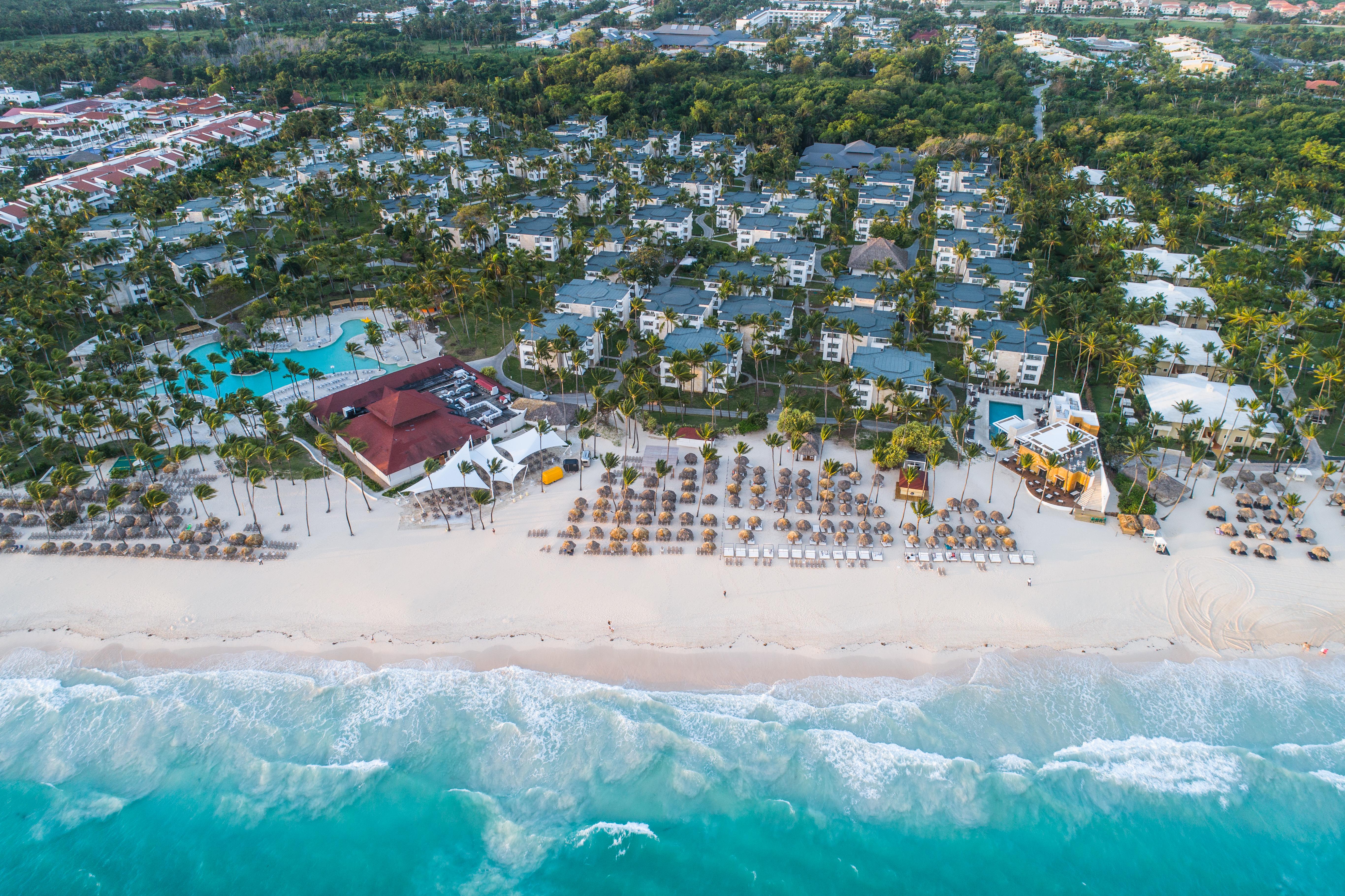 Grand Bavaro Princess (Adults Only) Hotel Exterior photo Aerial view of the resort