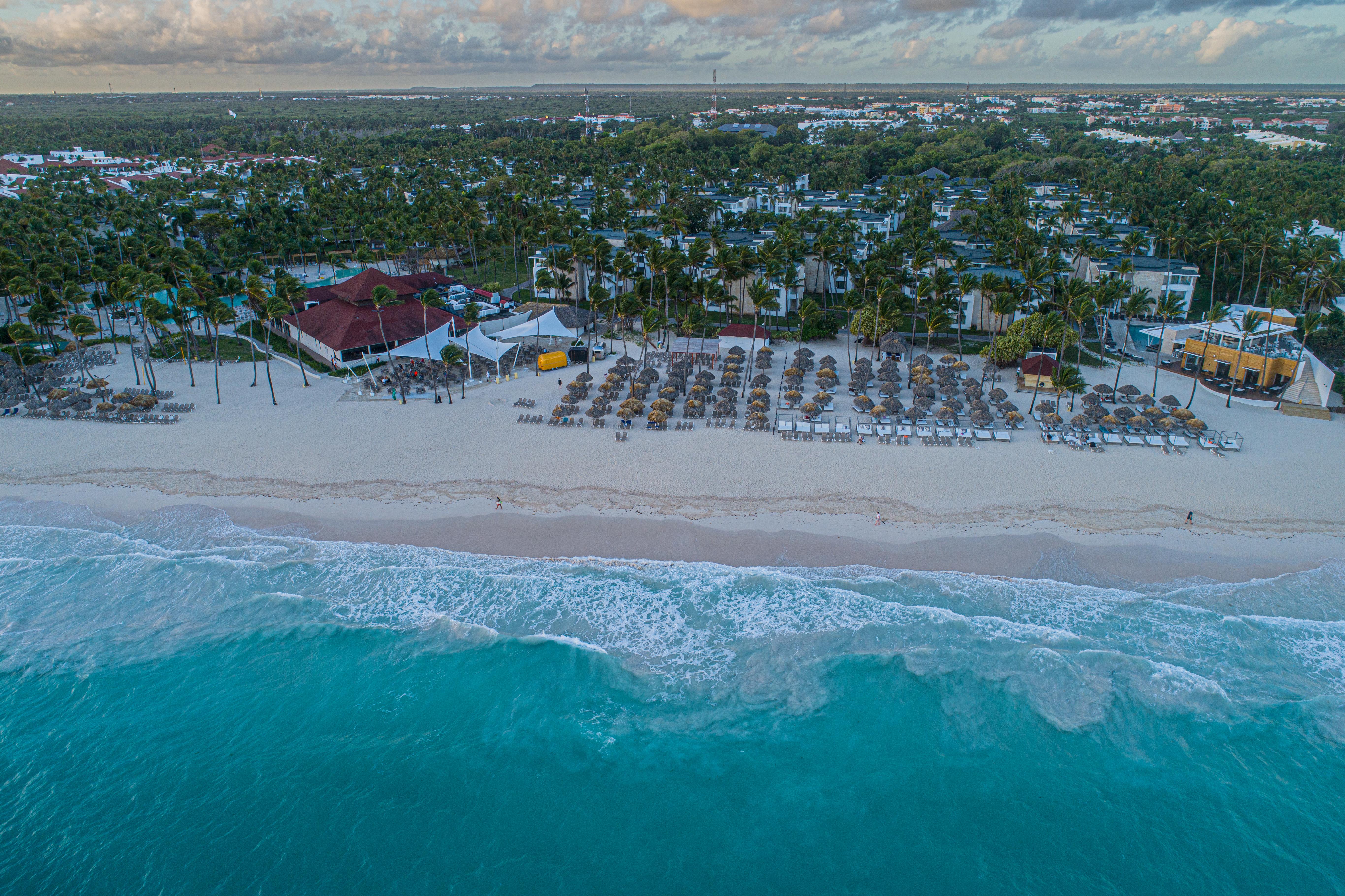 Grand Bavaro Princess (Adults Only) Hotel Exterior photo Aerial view of the resort